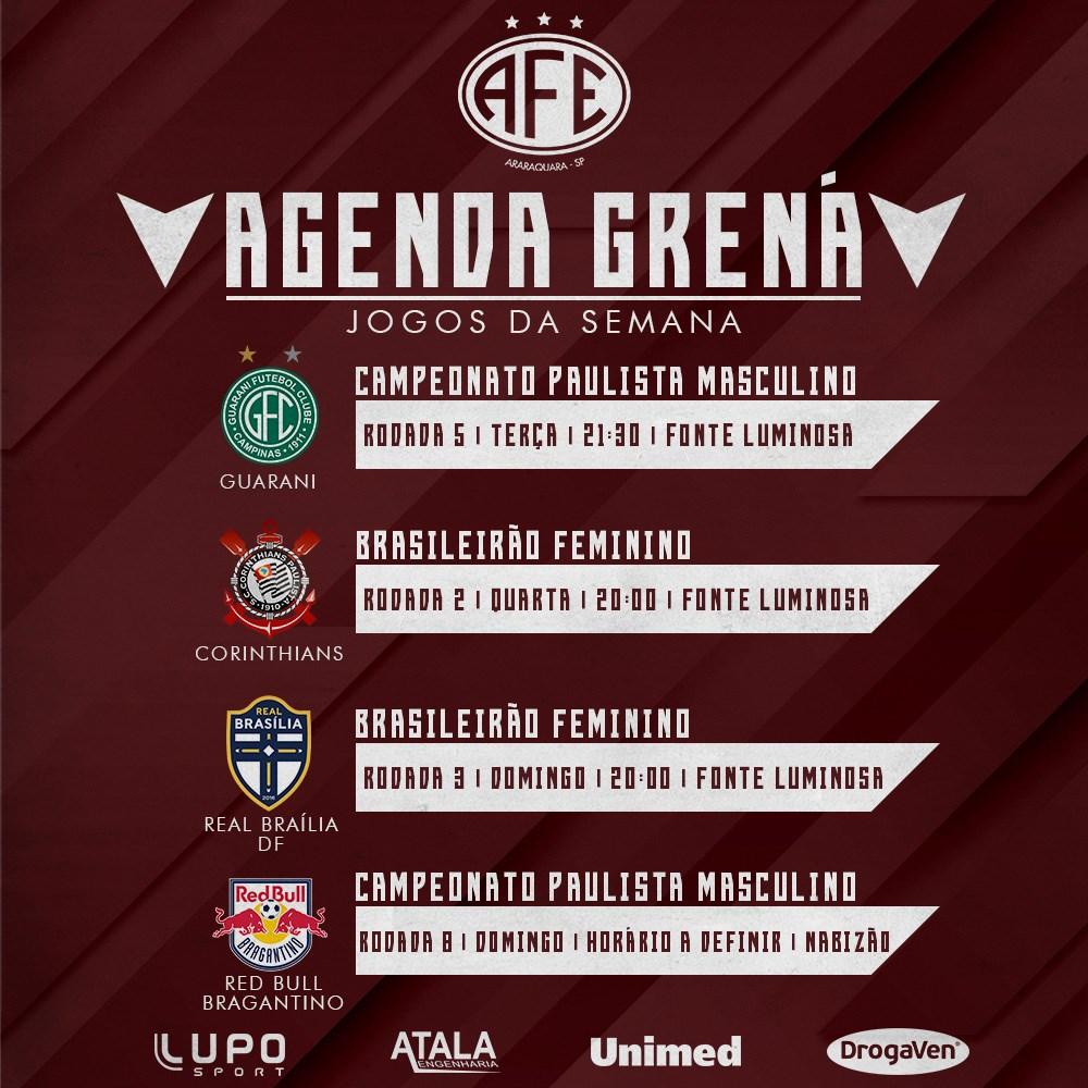 Agenda Grená semanal!