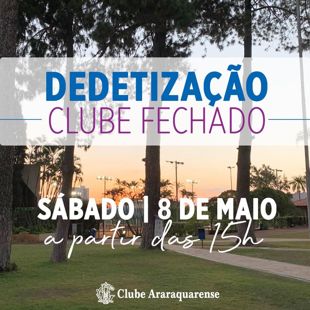 Clube Araraquarense detetiza sua sede de campo!