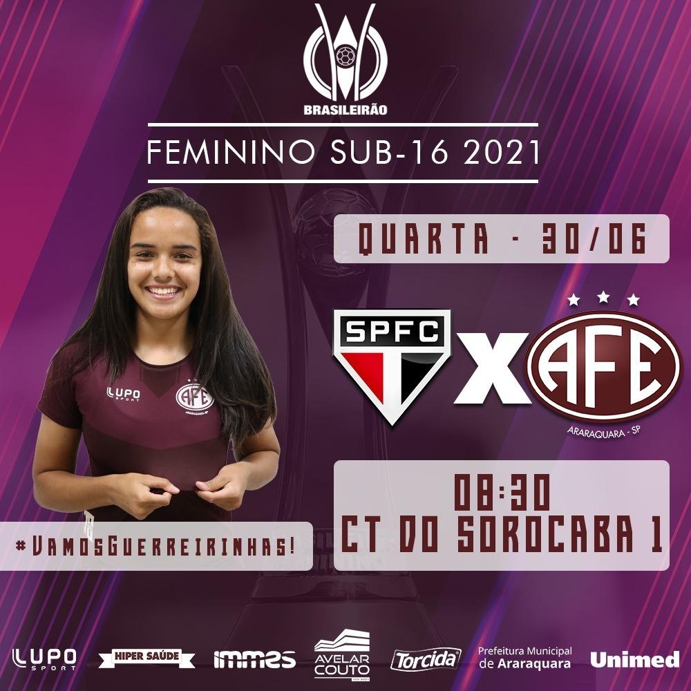 Ferroviária joga pelo Brasileiro sub-16 contra o São Paulo!