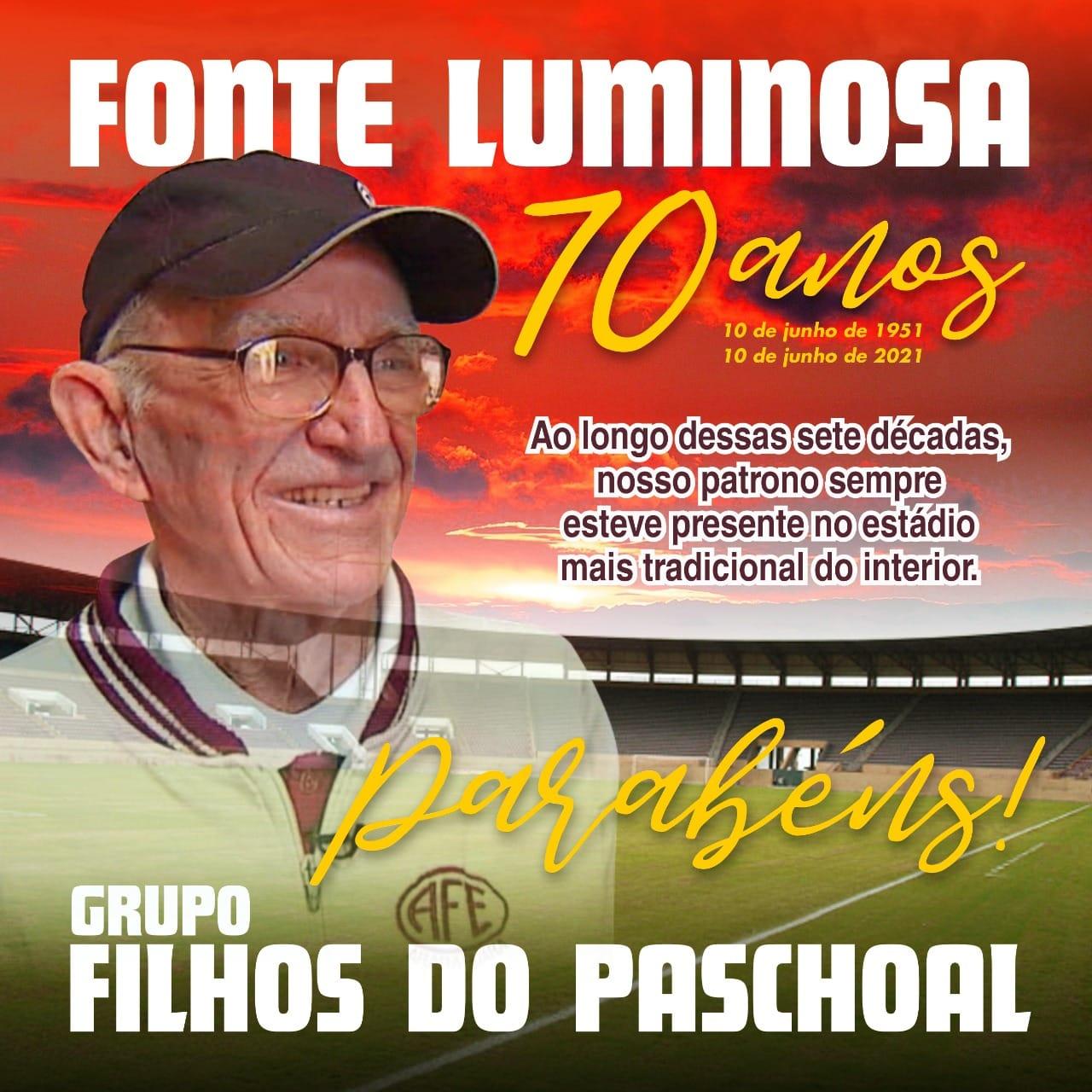 FONTE LUMINOSA 70 ANOS!