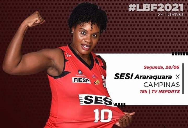 Hoje tem Sesi Araraquara Basquete Feminino contra Vera Cruz Campinas pela LBF 2021!