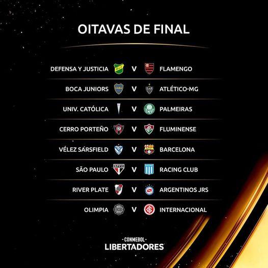 Oitavas de final da Libertadores 2021!
