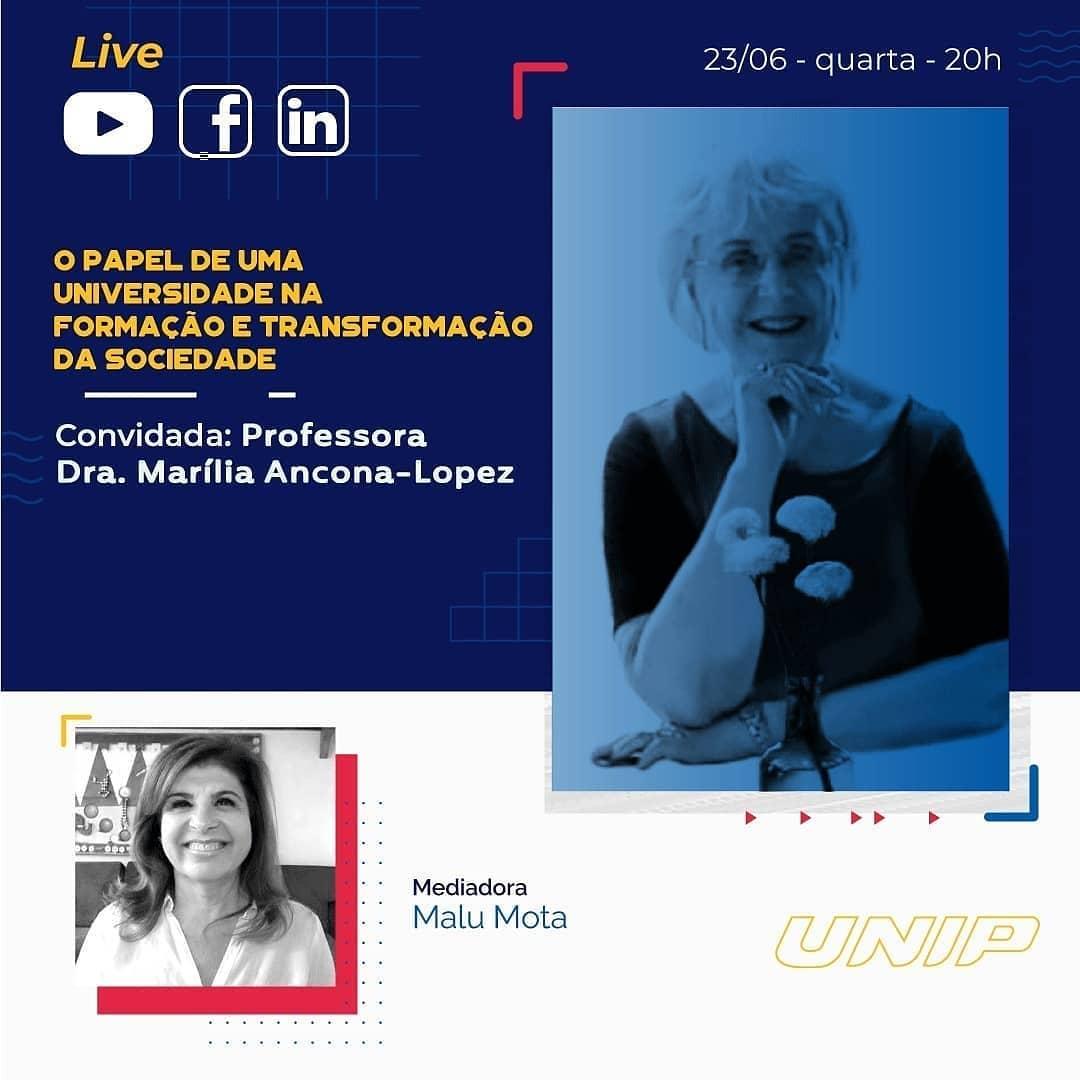 UNIP realiza live sobre papel da universidade na sociedade