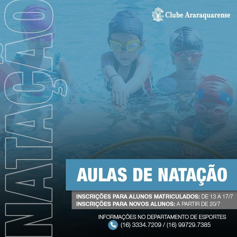 Aulas de natação no Clube Araraquarense!
