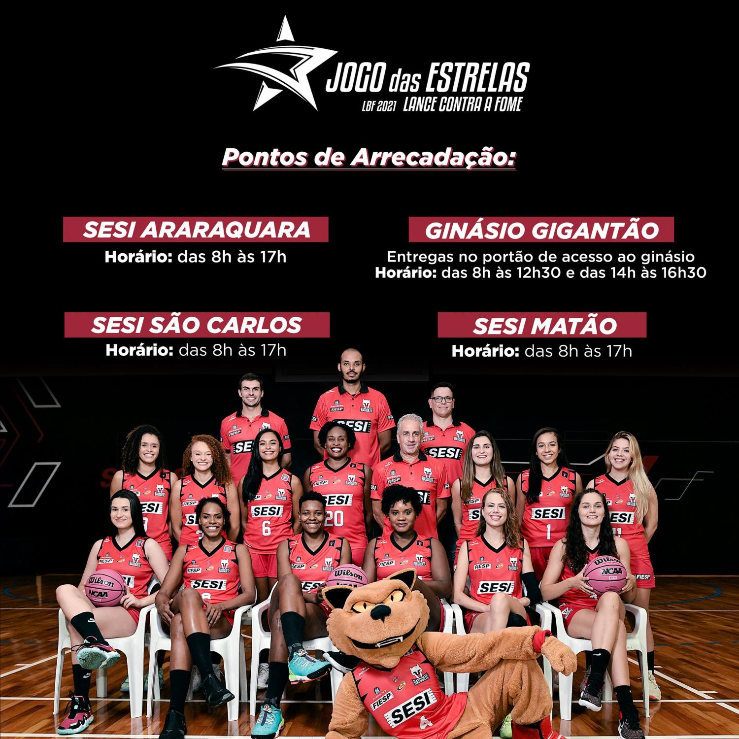 O Jogo das Estrelas da LBF 2021 já começou e o Sesi Araraquara Basquete Feminino precisa de você!
