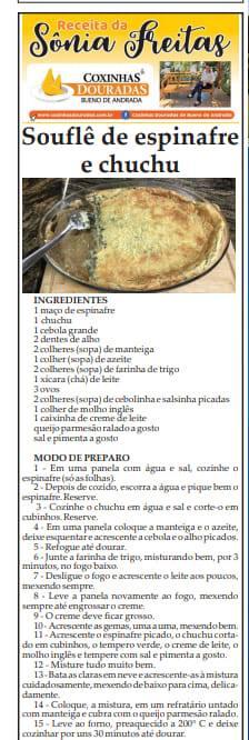 Receita Sônia Freitas - 17/04/2022 - Domingo!