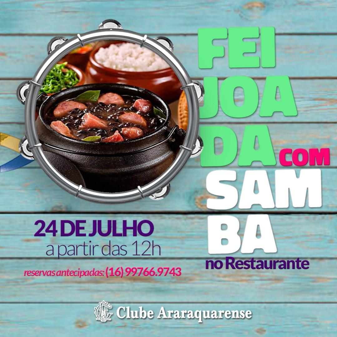 SABADÃO TEM FEIJOADA NO CLUBE ARARAQUARENSE!