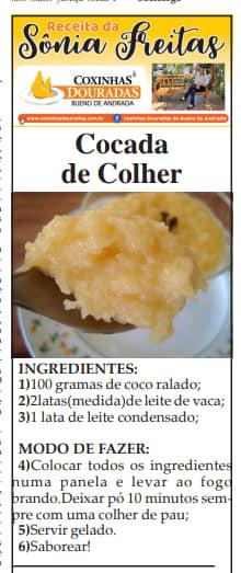 Receita Sônia Freitas - 27/03/2022 - Domingo!