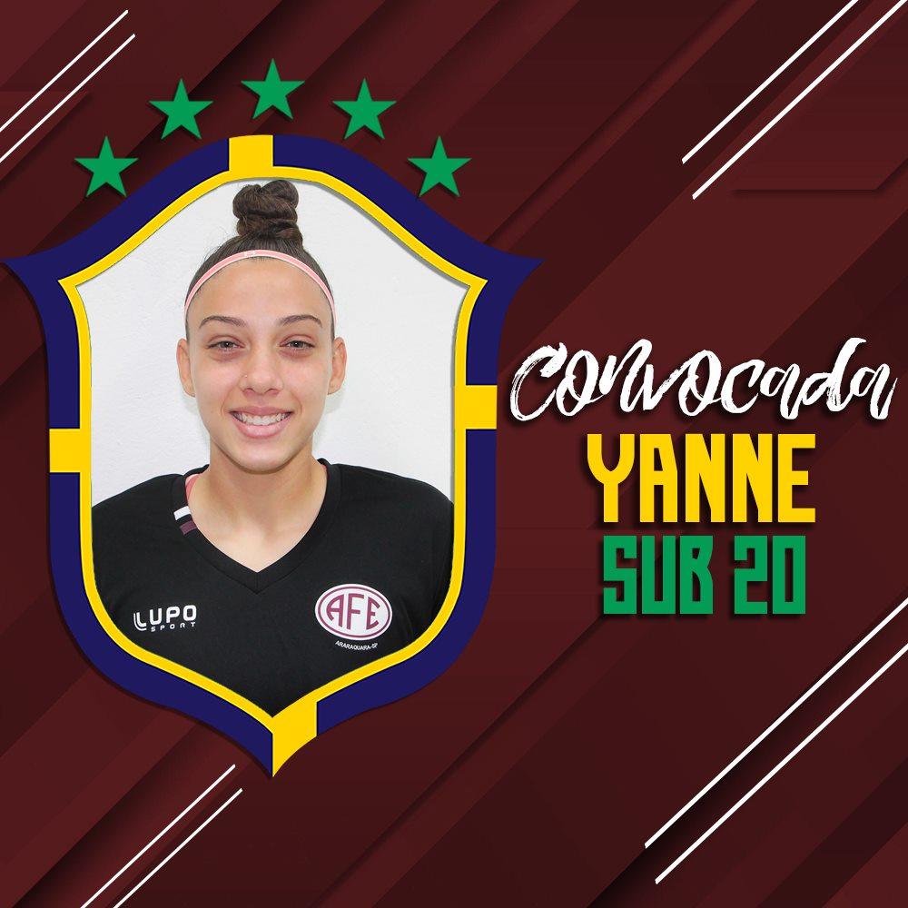 Yanne é convocada para a seleção brasileira sub-20!