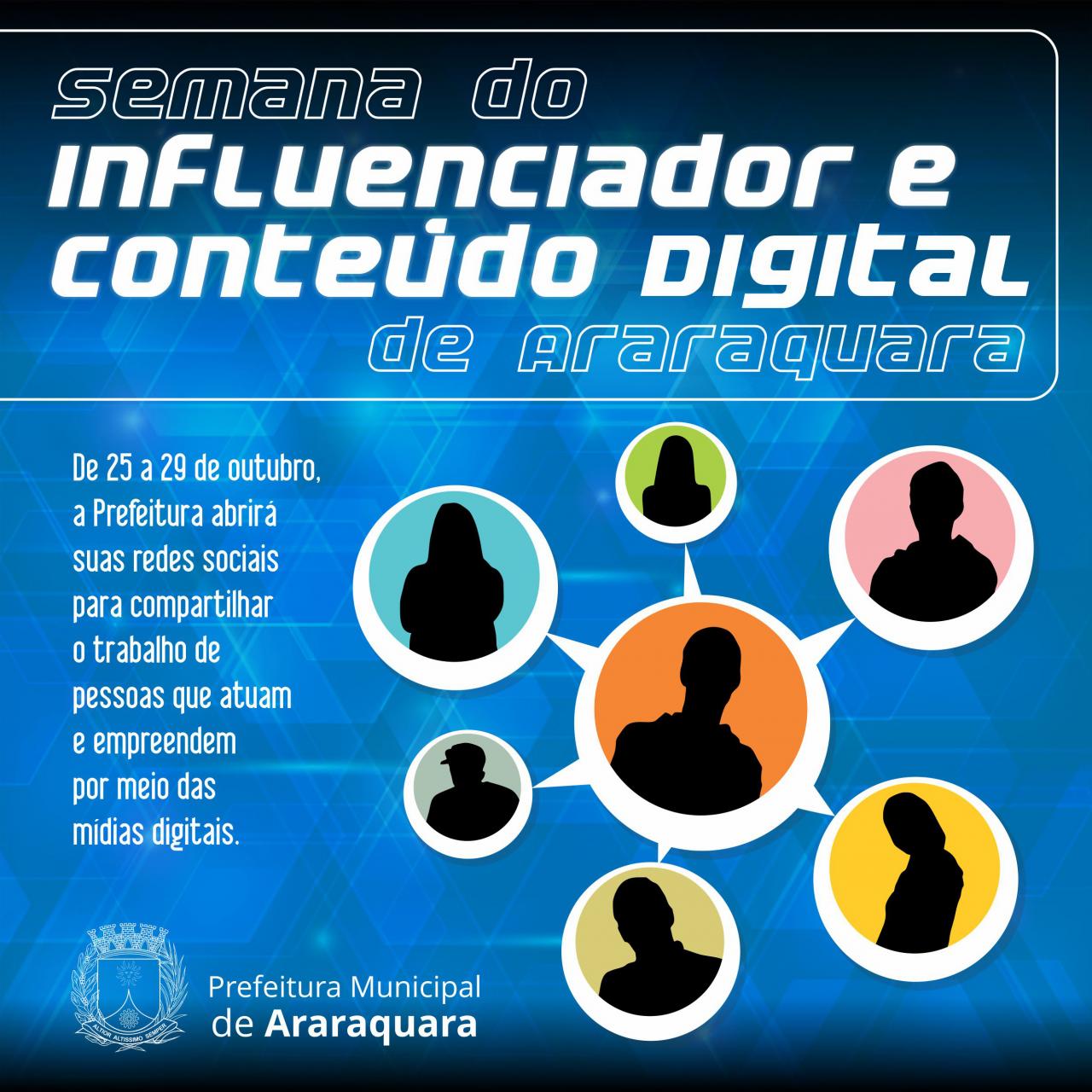 Semana do Influenciador e Conteúdo Digital de Araraquara divulga programação