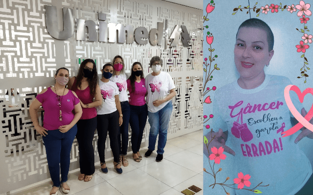 Unimed Araraquara se pinta de rosa em ações alusivas à campanha de prevenção ao câncer de mama