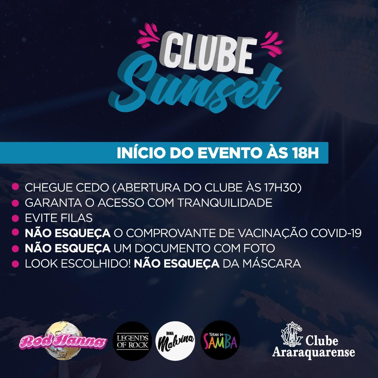 Preparados para o Clube Sunset do Clube Araraquarense?