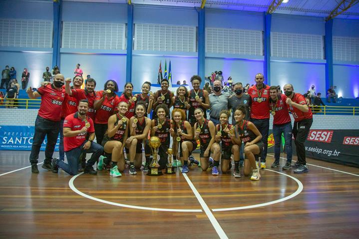 Inédito : Sesi Araraquara Basquetebol Feminino é Campeão Paulista 2021!
