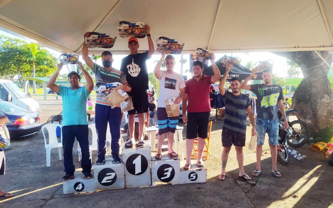 Murilo Frasnelli , o garoto voador terminou em primeiro lugar nas cinco corridas que disputou em Nova Odessa!