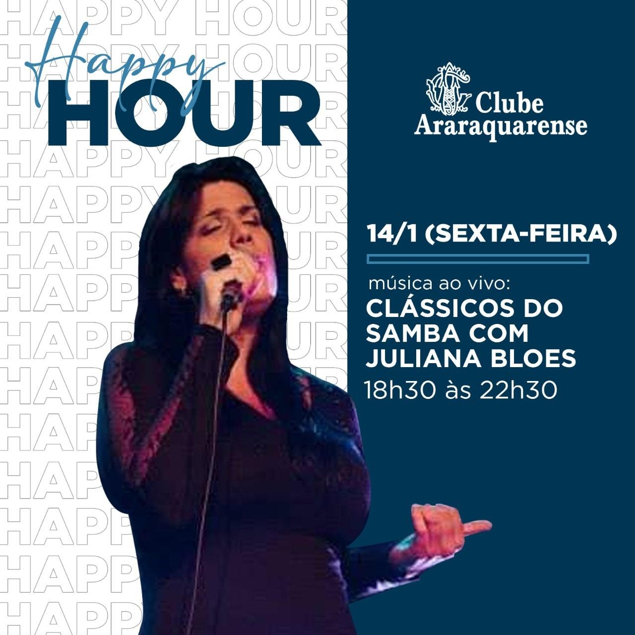 Happy hour com Clássicos do Samba no Clube Araraquarense!