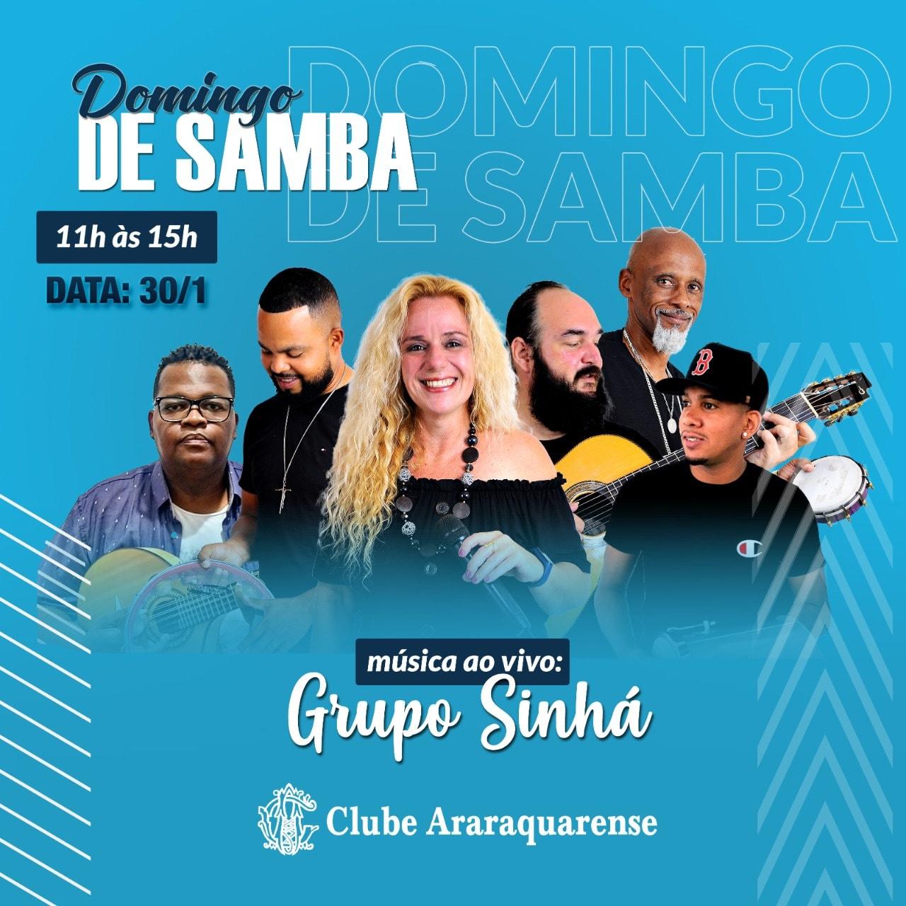 Domingo com Samba no Clube Araraquarense!
