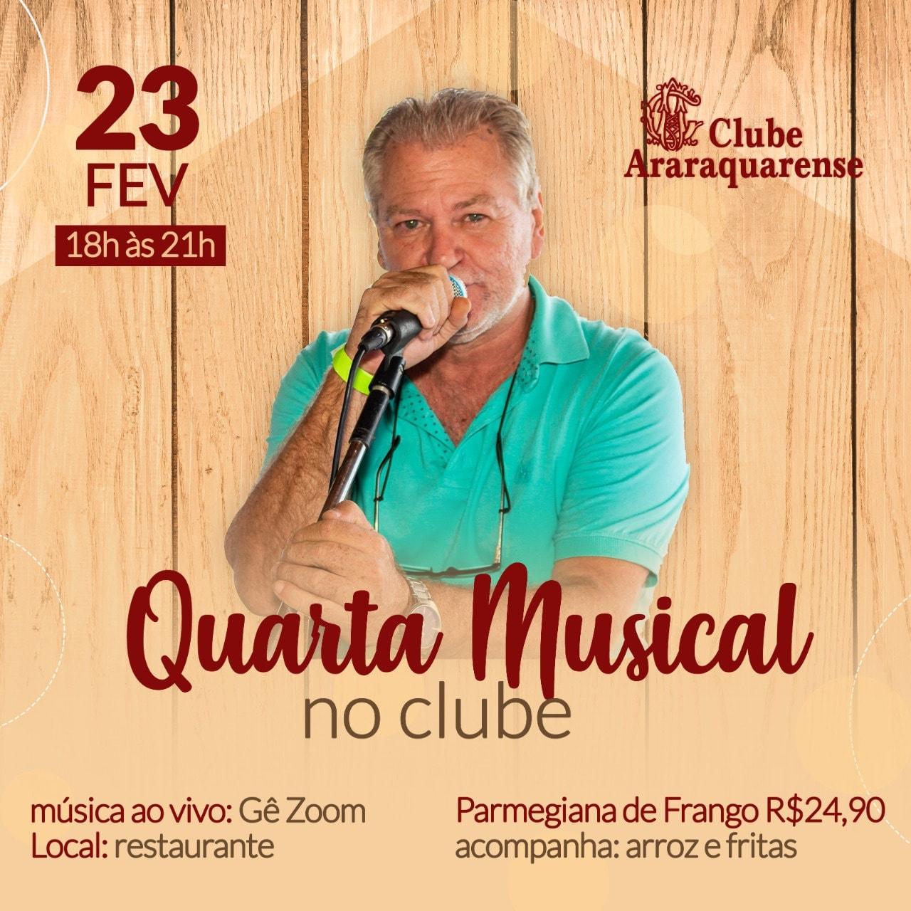 Quarta-feira no Clube Araraquarense e no restaurante !