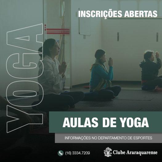 Faça parte da nossa turma de Yoga do Clube Araraquarense!