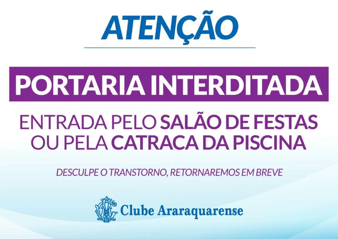 Portaria do Clube Araraquarense está em reforma!