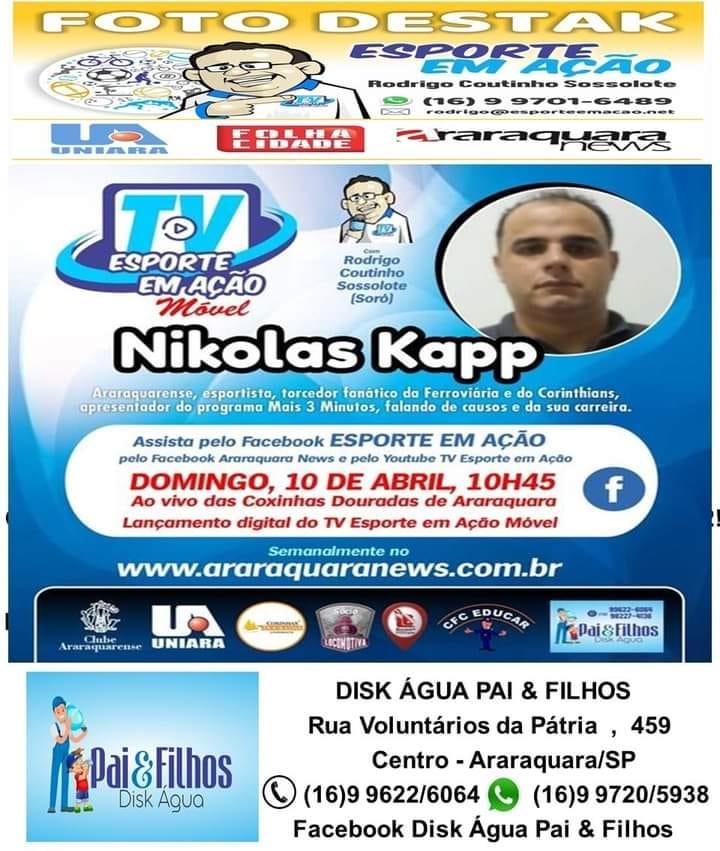 TV Esporte em Ação com Nikolas Kaap!