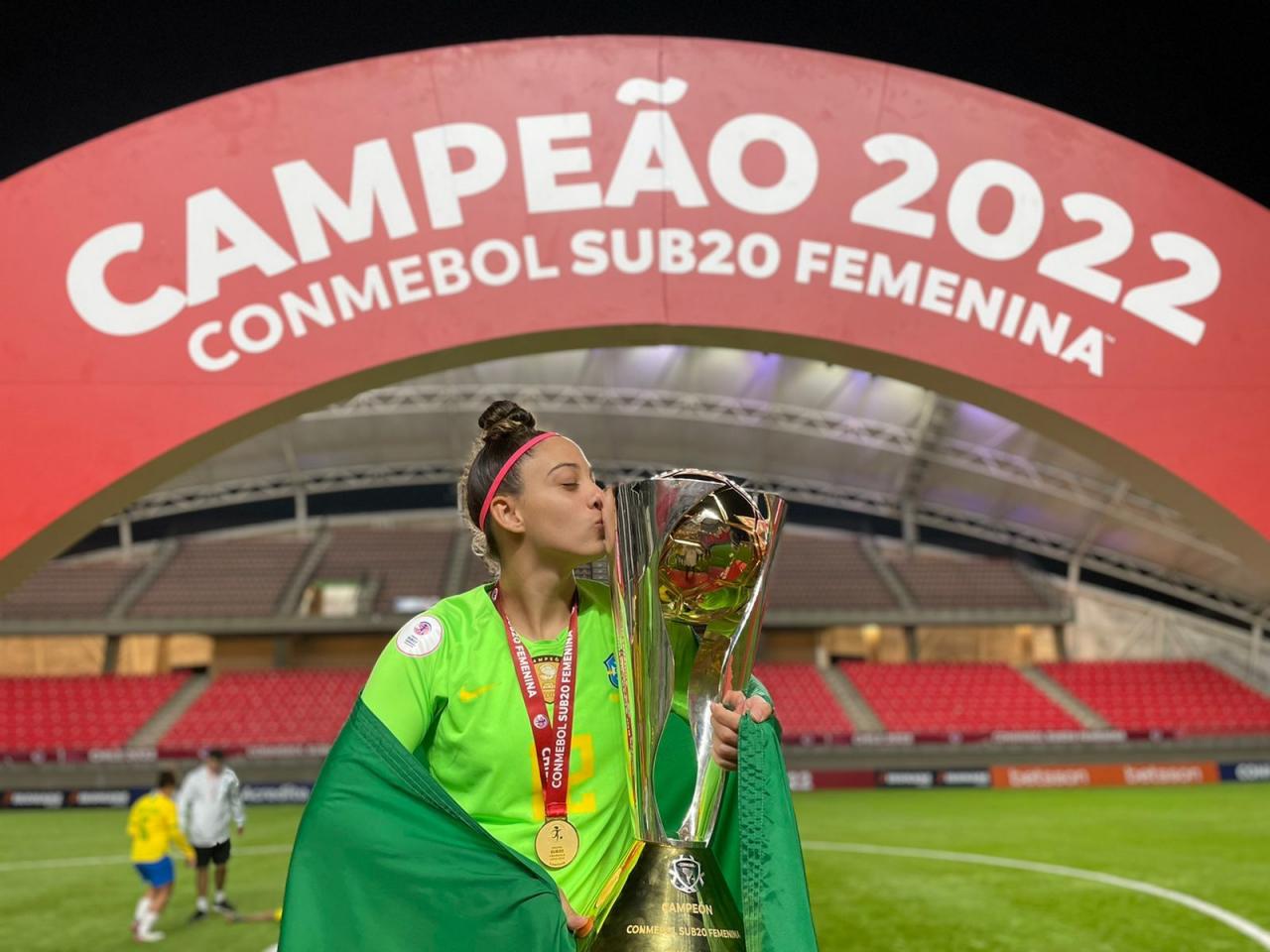 Yanne é campeã do Sul-Americano com a Seleção sub-20!
