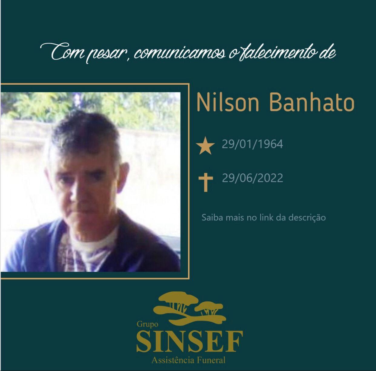 Com pesar, o GRUPO SINSEF se despede de Nilson Banhato.