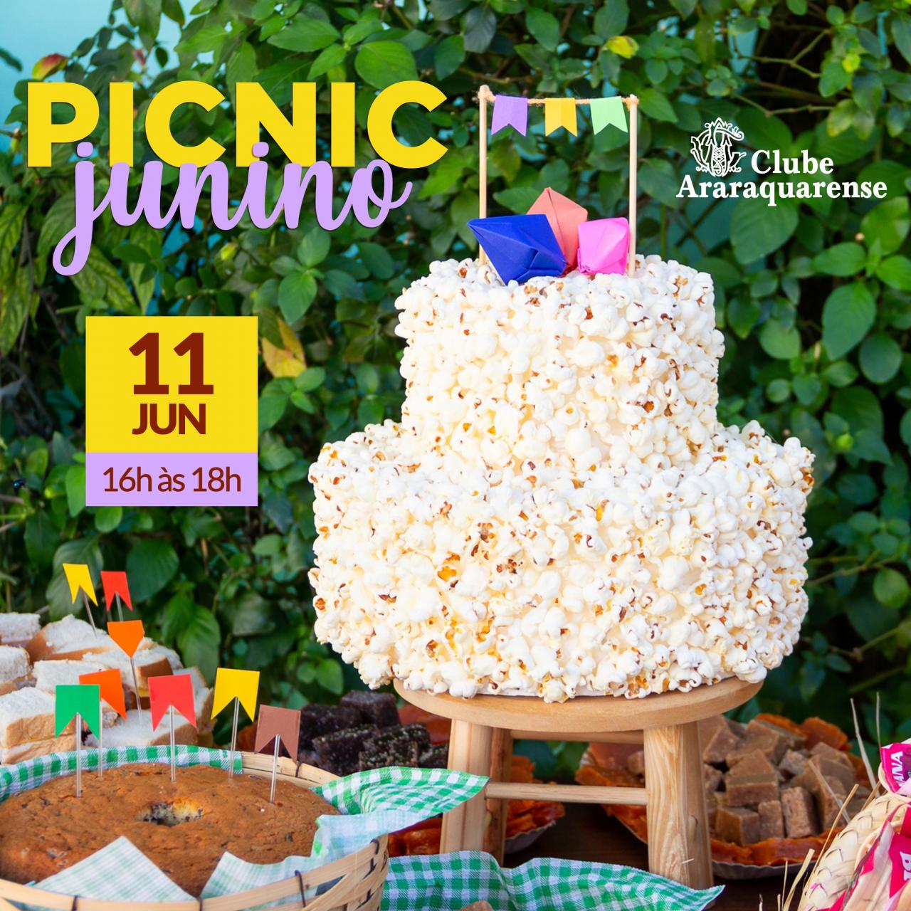 Sábado 11/06 é dia de piquenique no Clube Araraquarense!