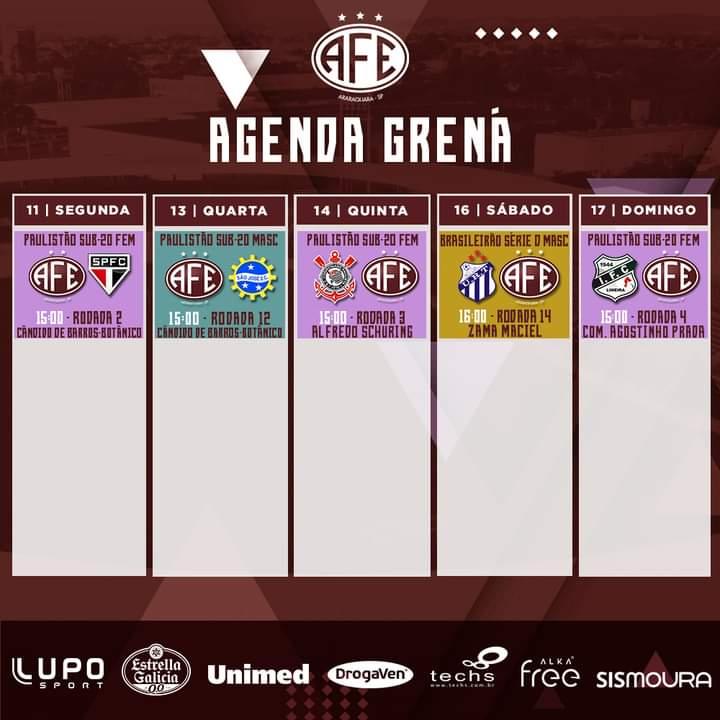 Confira os próximos jogos da Ferroviaria!