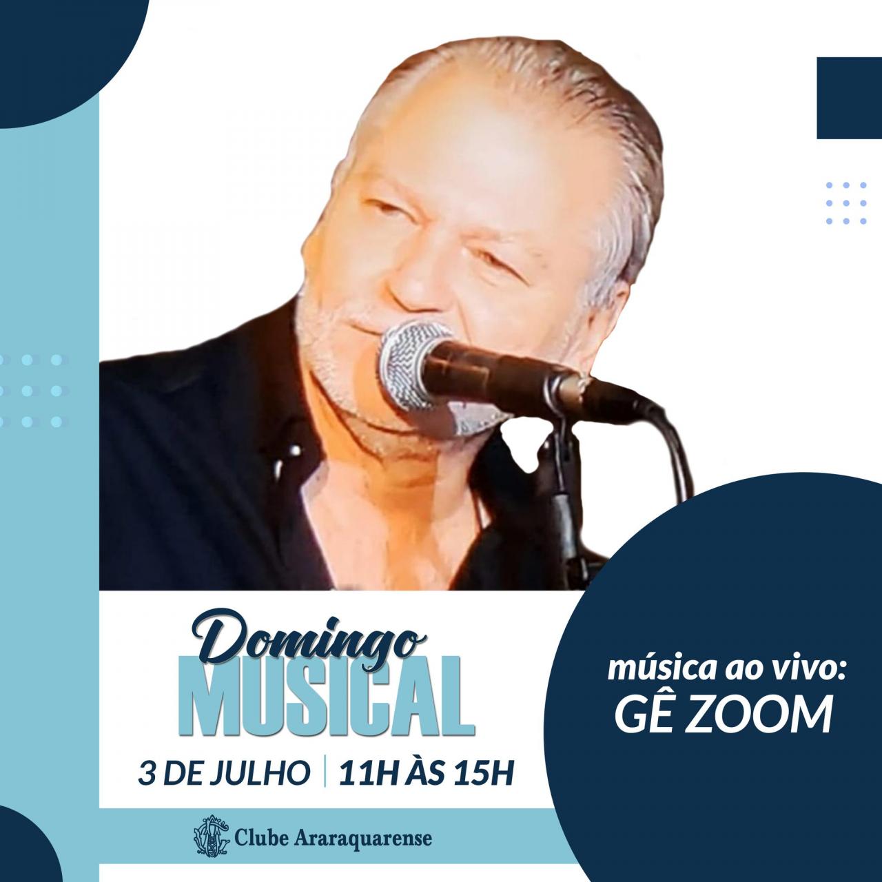 Domingão é dia de Gê Zoom no Clube Araraquarense!