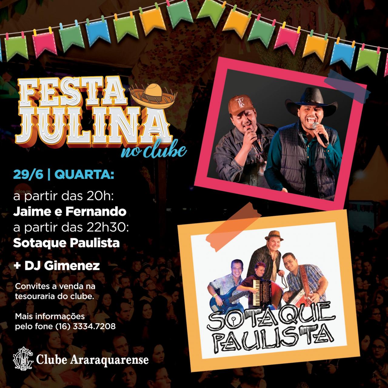 FESTA JULINA DO CLUBE ARARAQUARENSE!