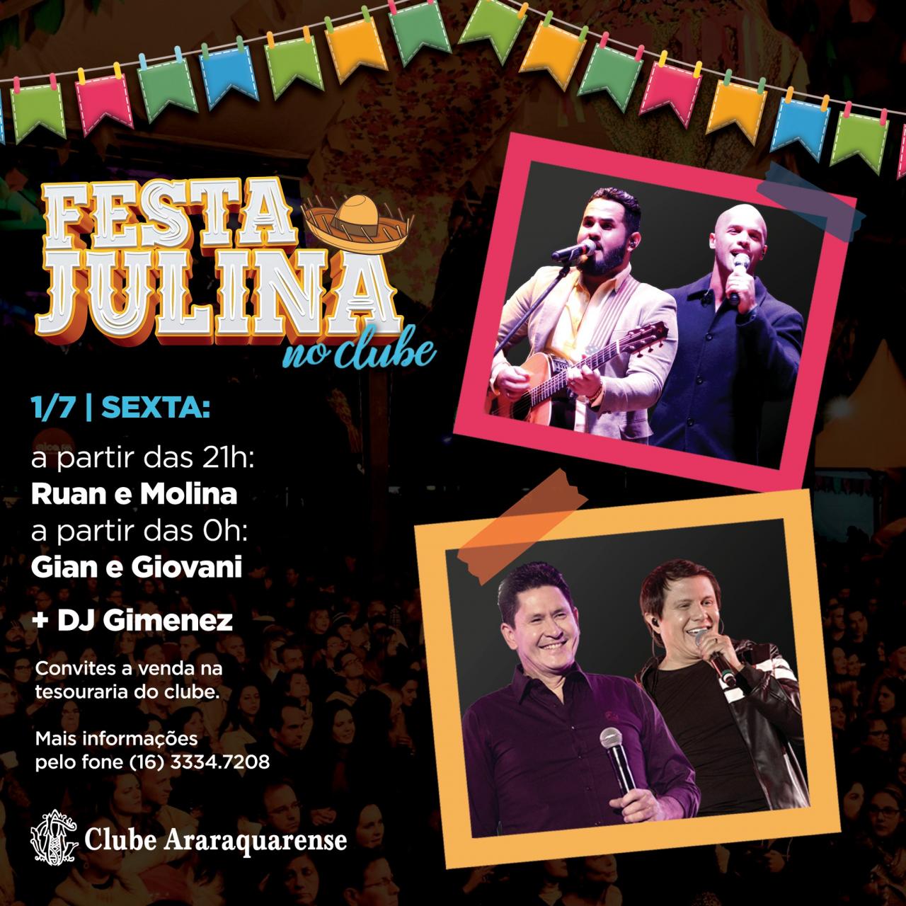FESTA JULINA DO CLUBE ARARAQUARENSE!