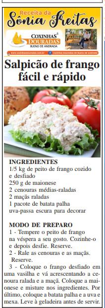 Receita Sônia Freitas - 17/07/2022 - Domingo!