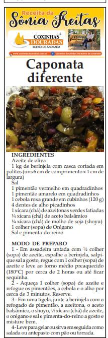 Receita Sõnia Freitas - 24/07/2022 - Domingo!