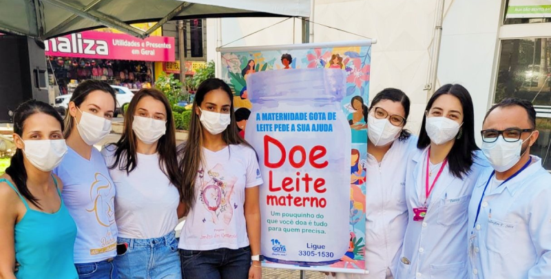Alunos da UNIP participam de Campanha da Maternidade Gota de Leite sobre Doação de Leite Materno