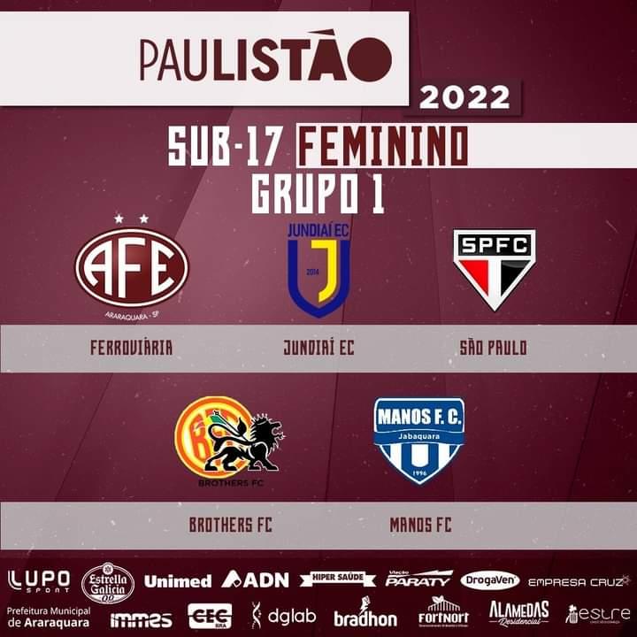 Definido o grupo das Guerreiras Grenás do Paulista Sub 17 2022!