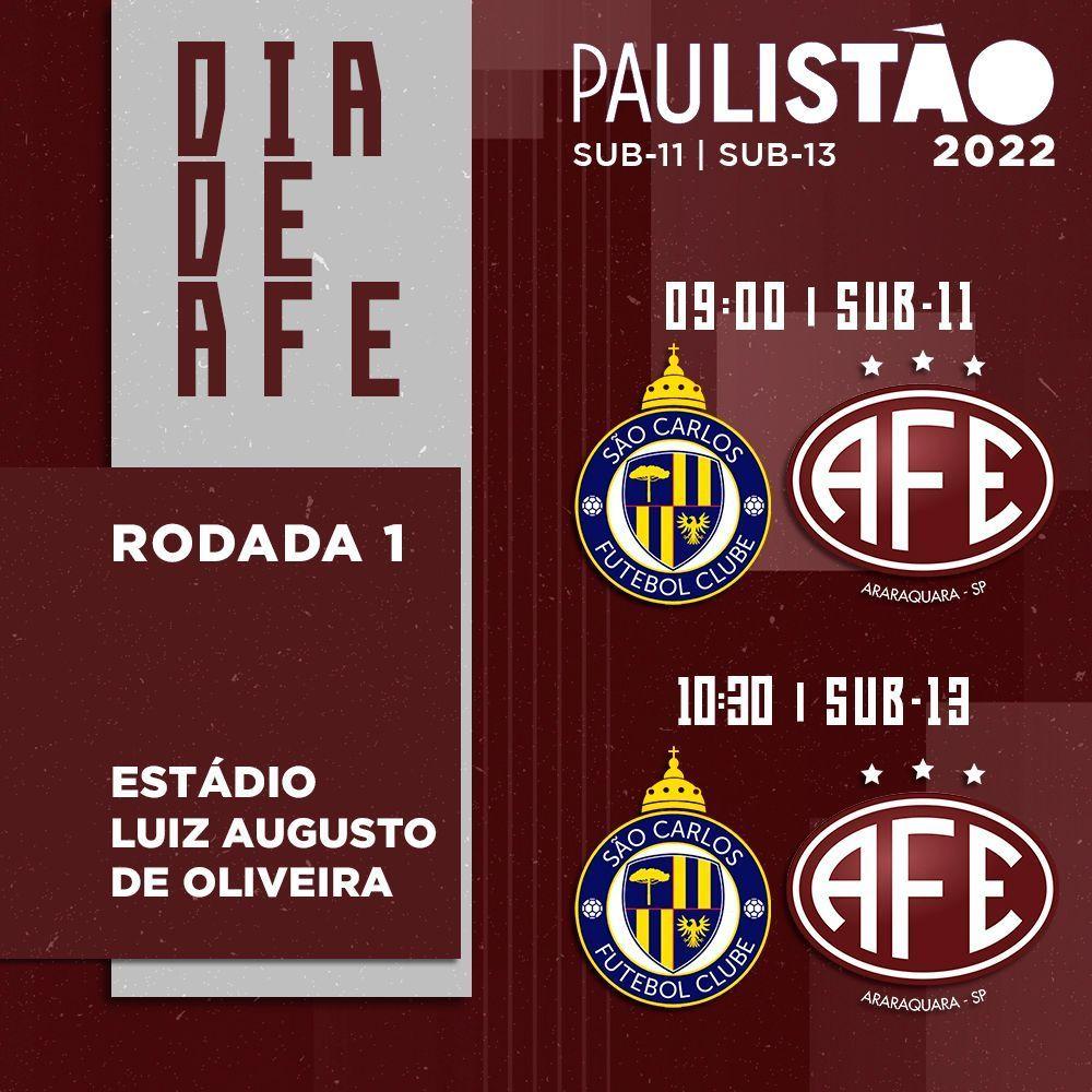 Ferroviária joga contra o São Carlos no Sub 11 e 13!