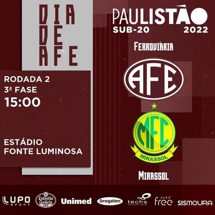 Ferroviária X Mirassol - Paulista Sub 20 2022!