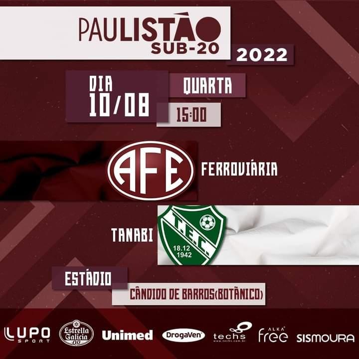 Ferroviaria X Tanabi - Paulista Sub 20 Masculino!
