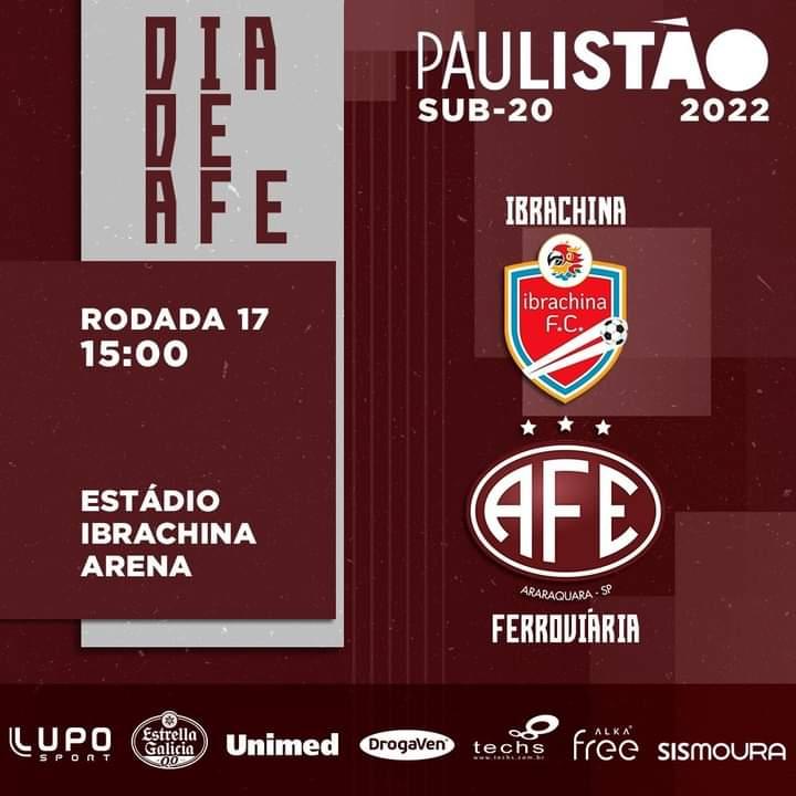 Ibrachina X Ferroviaria - Paulista Sub 20 2022!