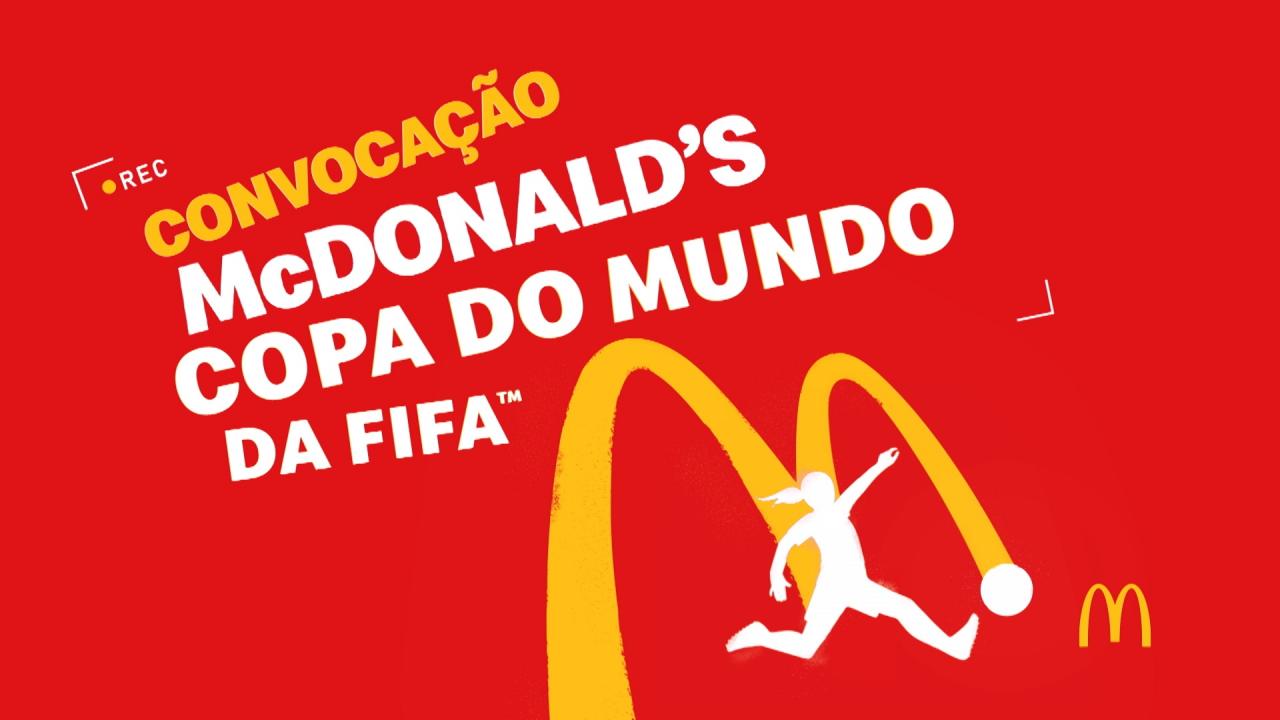 McDonald's abre convocação para as crianças participarem da campanha da marca para a Copa do Mundo da FIFA  