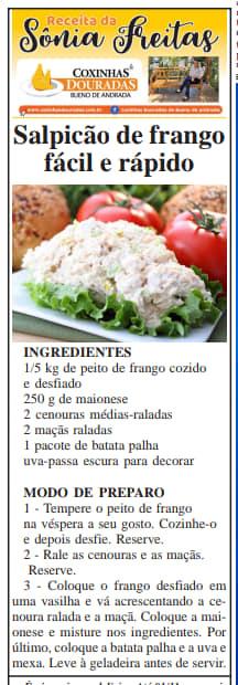 Receita Sonia Freitas - 07/08/2022 - Domingo!