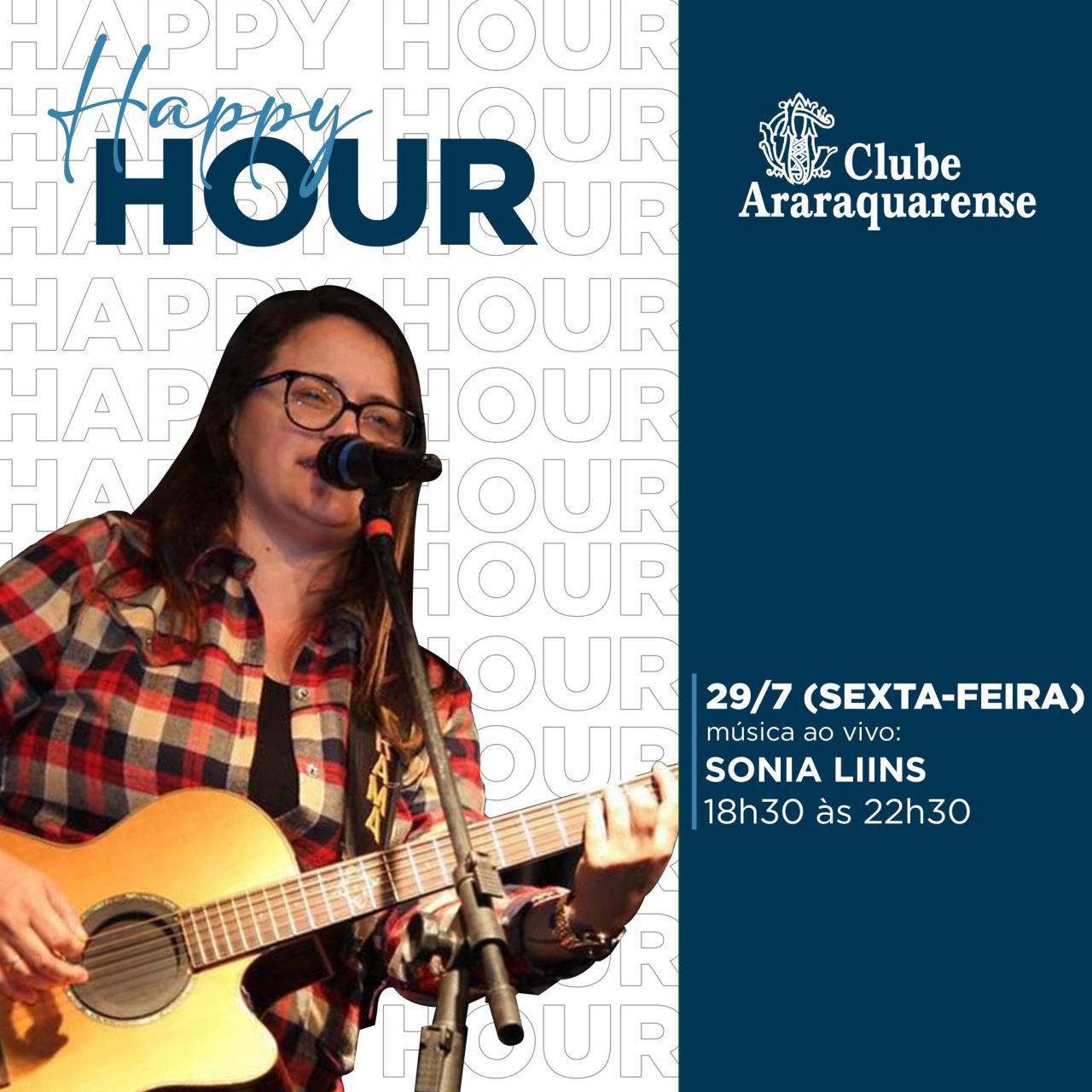 Sexta-feira ao som de Sonia Liins no Clube Araraquarense!