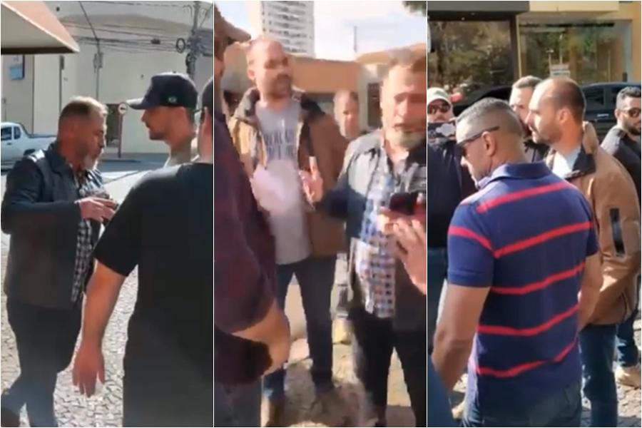 VÍDEO | Filho de Bolsonaro discute com Marcos Palermo, ex-secretário de Saúde de São Carlos