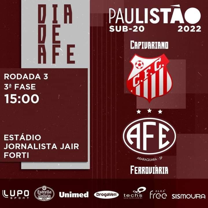 Capivariano X Ferroviaria - Paulista Sub 20 2022!