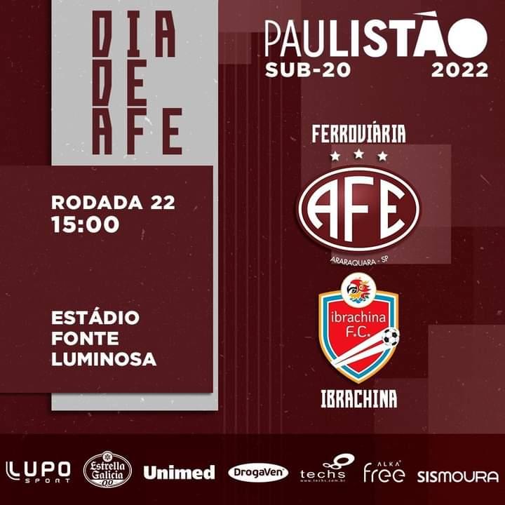 Ferroviaria X Ibrachina - Paulista Sub 20 2022!