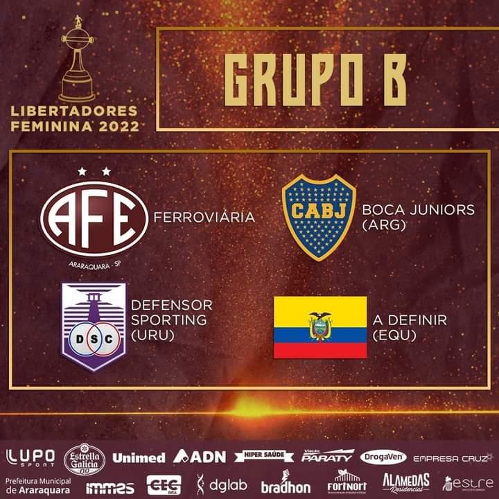 Guerreiras Grenás conhecem seu grupo (B) na Libertadores 2022!