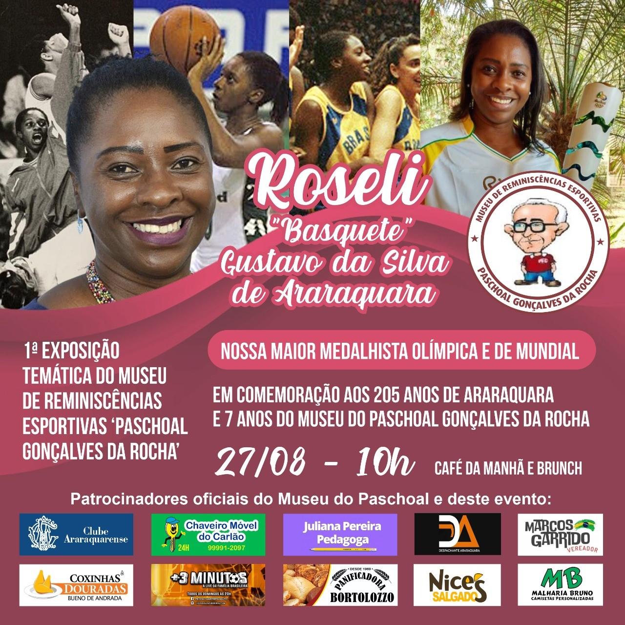 Roseli Gustavo da Silva é homenageada com exposição no Museu de Reminiscências Esportivas!