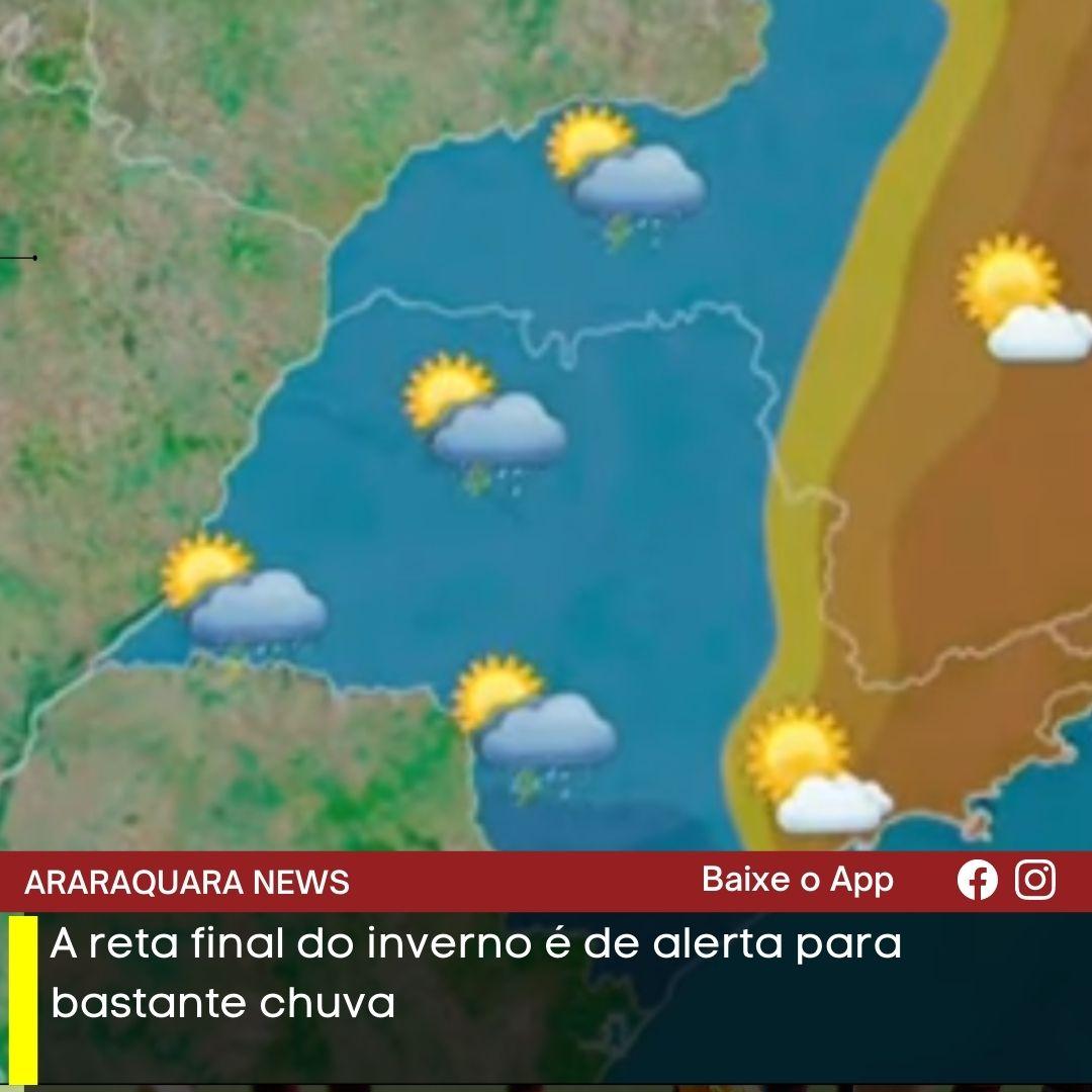 VÍDEO | A reta final do inverno é de alerta para bastante chuva
