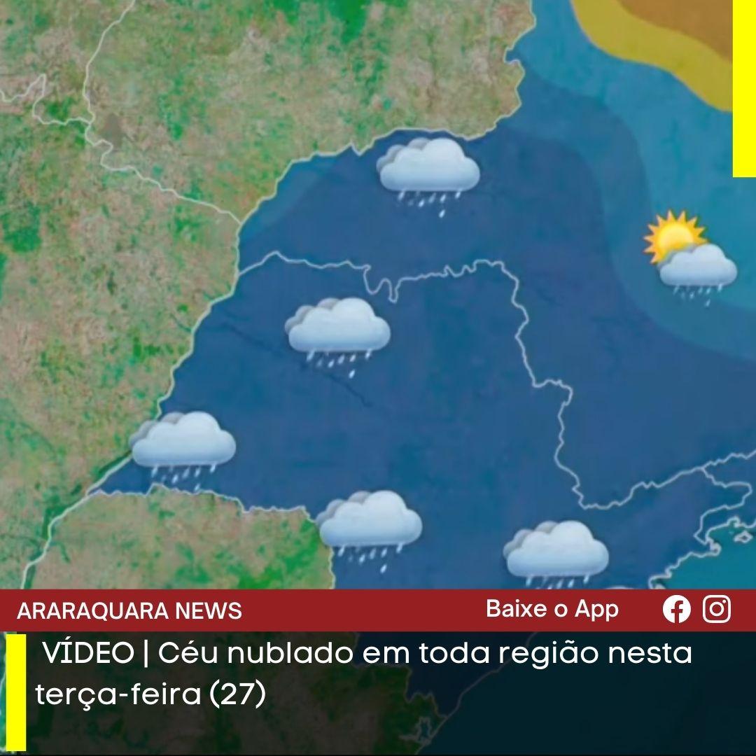 VÍDEO | Céu nublado em toda região nesta terça-feira (27)