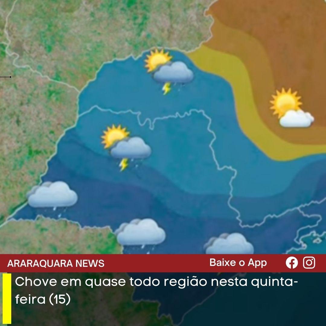 VÍDEO | Chove em quase todo região nesta quinta-feira (15)